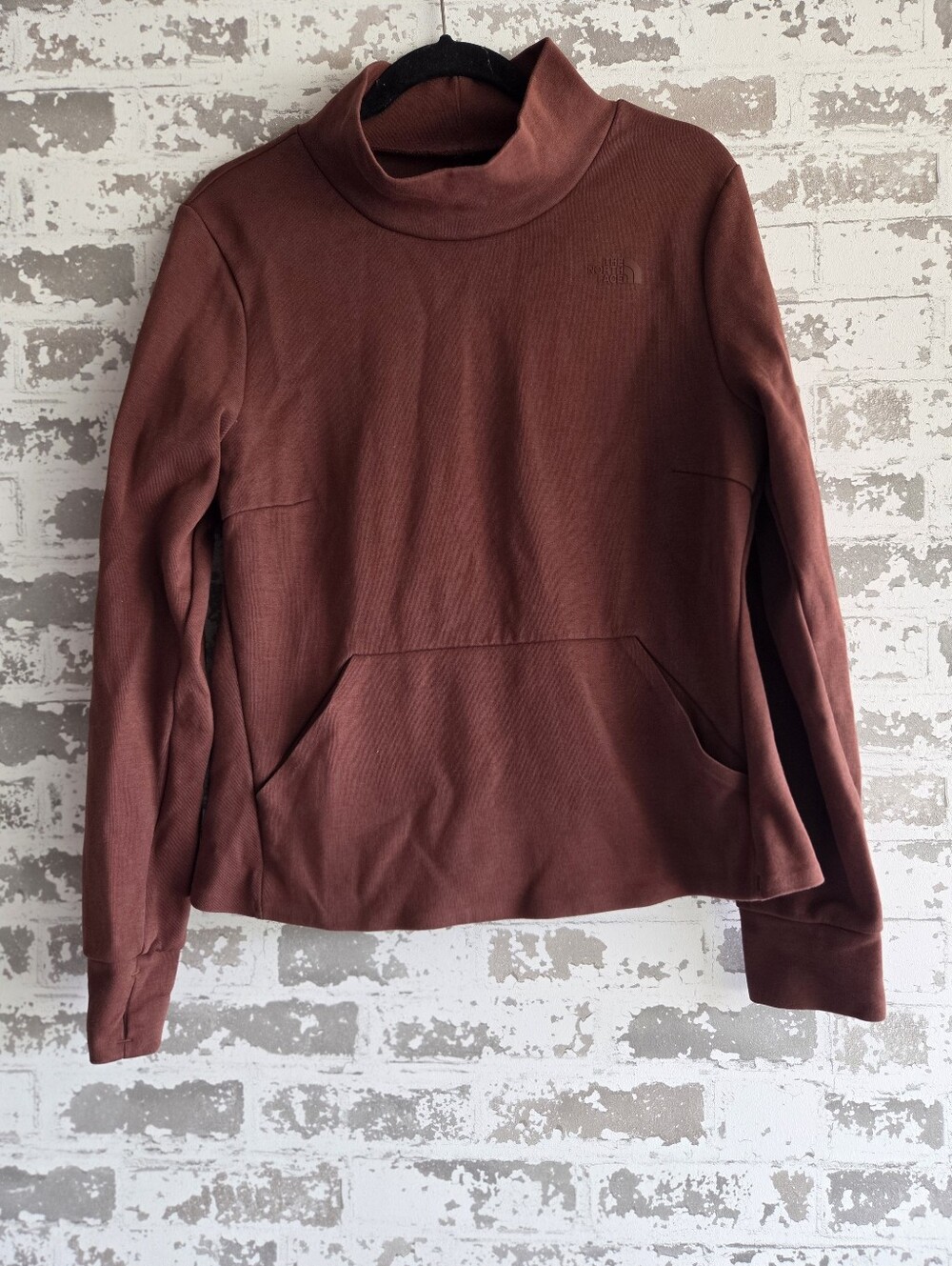 The North Face Brown Mock Neck Sweatshirt L